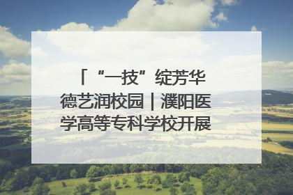 “一技”绽芳华 德艺润校园｜濮阳医学高等专科学校开展丰富多彩的职业教育活动周主题活动