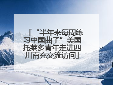 “半年来每周练习中国曲子”美国托莱多青年走进四川南充交流访问