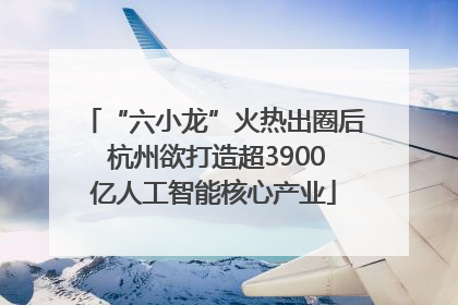 “六小龙”火热出圈后 杭州欲打造超3900亿人工智能核心产业