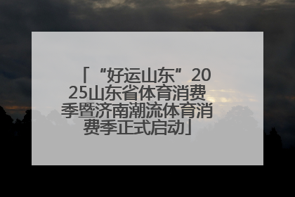 “好运山东”2025山东省体育消费季暨济南潮流体育消费季正式启动