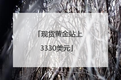 现货黄金站上3330美元