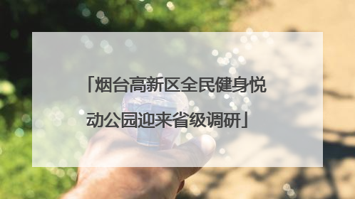 烟台高新区全民健身悦动公园迎来省级调研