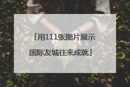 用111张图片展示国际友城往来成就