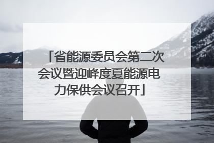 省能源委员会第二次会议暨迎峰度夏能源电力保供会议召开