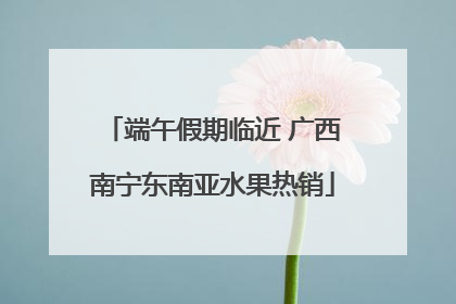 端午假期临近 广西南宁东南亚水果热销