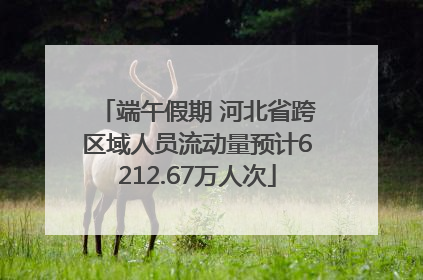 端午假期 河北省跨区域人员流动量预计6212.67万人次