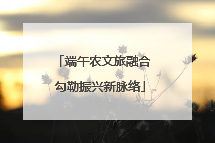 端午农文旅融合 勾勒振兴新脉络