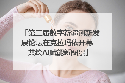 第三届数字新疆创新发展论坛在克拉玛依开幕 共绘AI赋能新图景