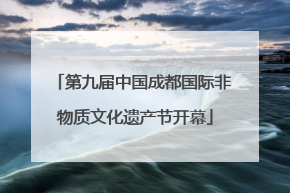 第九届中国成都国际非物质文化遗产节开幕