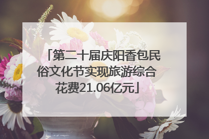 第二十届庆阳香包民俗文化节实现旅游综合花费21.06亿元