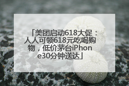 美团启动618大促：人人可领618元吃喝购物，低价茅台iPhone30分钟送达