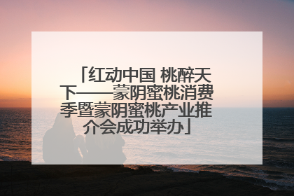 红动中国 桃醉天下——蒙阴蜜桃消费季暨蒙阴蜜桃产业推介会成功举办