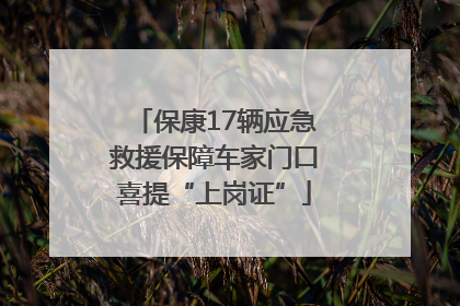 保康17辆应急救援保障车家门口喜提“上岗证”