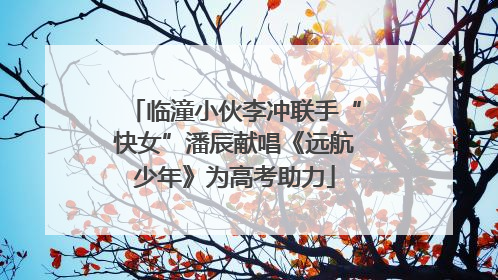 临潼小伙李冲联手“快女”潘辰献唱《远航少年》为高考助力