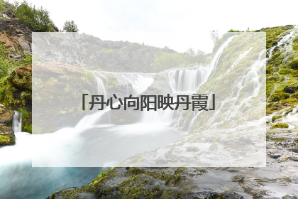 丹心向阳映丹霞