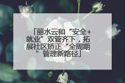 丽水云和“安全+就业”双管齐下，拓展社区矫正“全周期”管理新路径