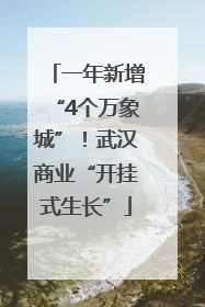 一年新增“4个万象城”！武汉商业“开挂式生长”
