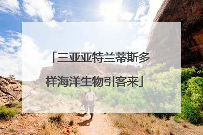 三亚亚特兰蒂斯多样海洋生物引客来