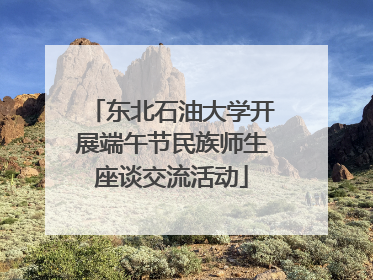 东北石油大学开展端午节民族师生座谈交流活动