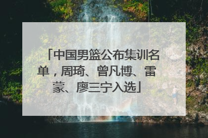 中国男篮公布集训名单，周琦、曾凡博、雷蒙、廖三宁入选