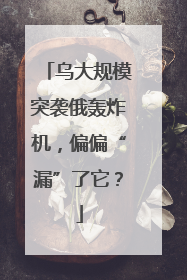 乌大规模突袭俄轰炸机，偏偏“漏”了它？