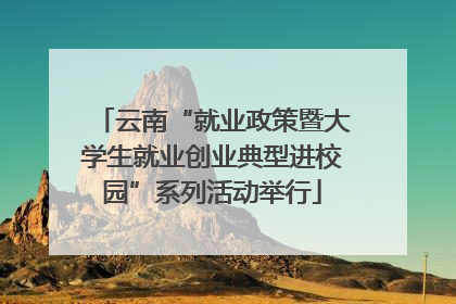 云南“就业政策暨大学生就业创业典型进校园”系列活动举行