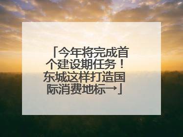 今年将完成首个建设期任务！东城这样打造国际消费地标→