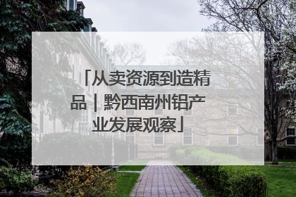 从卖资源到造精品｜黔西南州铝产业发展观察
