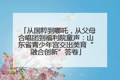 从国粹到哪吒，从父母合唱团到福利院童声：山东省青少年宫交出美育“融合创新”答卷