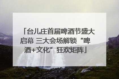台儿庄首届啤酒节盛大启幕 三大会场解锁“啤酒+文化”狂欢矩阵