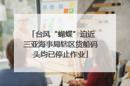 台风“蝴蝶”迫近 三亚海事局辖区货船码头均已停止作业