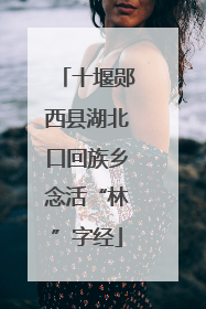 十堰郧西县湖北口回族乡念活“林”字经
