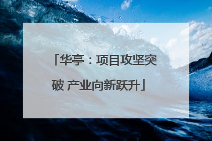 华亭：项目攻坚突破 产业向新跃升