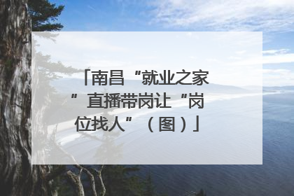 南昌“就业之家”直播带岗让“岗位找人”（图）