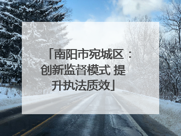 南阳市宛城区：创新监督模式 提升执法质效