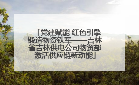 党建赋能 红色引擎锻造物资铁军——吉林省吉林供电公司物资部激活供应链新动能
