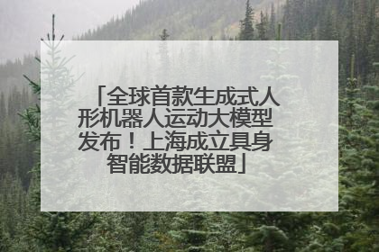全球首款生成式人形机器人运动大模型发布！上海成立具身智能数据联盟