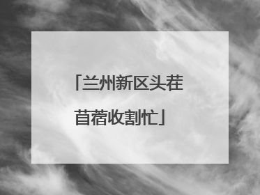 兰州新区头茬苜蓿收割忙
