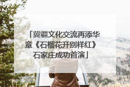 冀疆文化交流再添华章《石榴花开别样红》石家庄成功首演