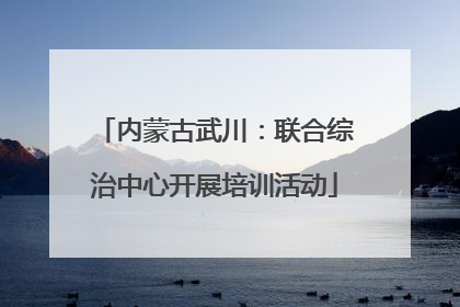内蒙古武川：联合综治中心开展培训活动