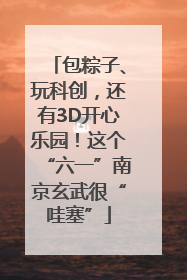 包粽子、玩科创，还有3D开心乐园！这个“六一”南京玄武很“哇塞”