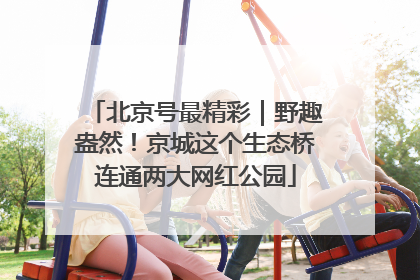 北京号最精彩｜野趣盎然！京城这个生态桥连通两大网红公园