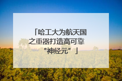 哈工大为航天国之重器打造高可靠“神经元”