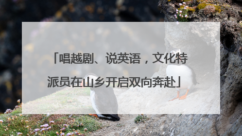唱越剧、说英语，文化特派员在山乡开启双向奔赴