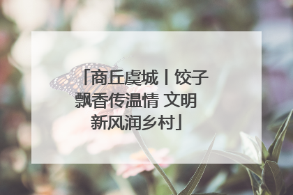 商丘虞城丨饺子飘香传温情 文明新风润乡村