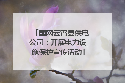 国网云霄县供电公司：开展电力设施保护宣传活动