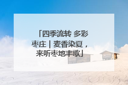 四季流转 多彩枣庄｜麦香染夏，来听枣地丰歌