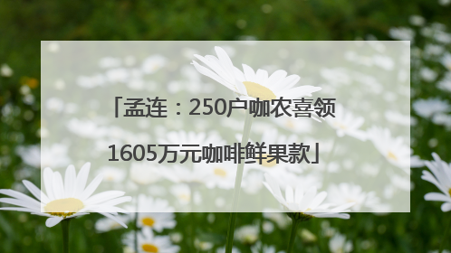 孟连：250户咖农喜领1605万元咖啡鲜果款