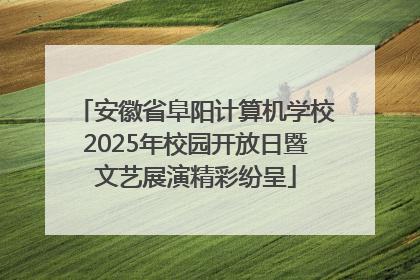 安徽省阜阳计算机学校2025年校园开放日暨文艺展演精彩纷呈