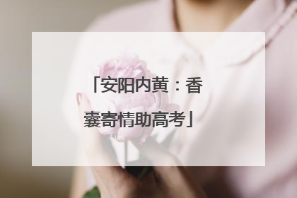 安阳内黄：香囊寄情助高考